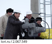 Открытие нефтепровода Атасу-Алашанькоу (2005 год). Редакционное фото, фотограф Олег Битнер / Фотобанк Лори