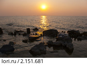 Закат на море. Стоковое фото, фотограф Алексей Петров / Фотобанк Лори