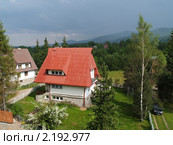 Вилла в Закопане (2010 год). Стоковое фото, фотограф Ирина Борсученко / Фотобанк Лори
