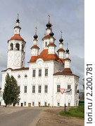 Входоиерусалимская церковь в городе Тотьме, Вологодская область (2008 год). Стоковое фото, фотограф Солодовникова Елена / Фотобанк Лори