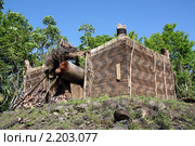 Традиционная деревянная крепость на острове Фиджи (2010 год). Стоковое фото, фотограф Валерий Шанин / Фотобанк Лори