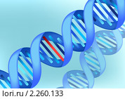 Одно нуклеотидная мутация в молекуле ДНК. Стоковая иллюстрация, иллюстратор Анастасия Некрасова / Фотобанк Лори