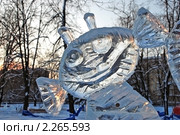 Ледяные скульптуры в Снежном городке. Парк Сокольники, Москва (2010 год). Стоковое фото, фотограф lana1501 / Фотобанк Лори