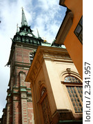 Немецкая церковь (Tyska kyrkan), Церковь Святой Гертруды. Стокгольм (2006 год). Стоковое фото, фотограф Маргарита Герм / Фотобанк Лори