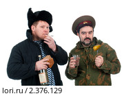 Гулять по-русски - юморная сцена. Стоковое фото, фотограф Александр Fanfo / Фотобанк Лори