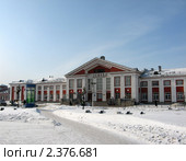 Барнаул. Железнодорожный вокзал зимой (2011 год). Стоковое фото, фотограф Alexey D. / Фотобанк Лори