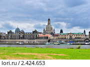 Дрезден. Вид на Эльбу и террасу Брюля (2010 год). Стоковое фото, фотограф Татьяна Савватеева / Фотобанк Лори