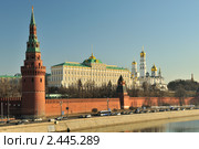 Московский Кремль на рассвете (2011 год). Стоковое фото, фотограф Денис Ларкин / Фотобанк Лори