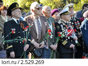 Сочинцы - ветераны Великой Отечественной войны. 9 мая 2011 года. Редакционное фото, фотограф Анна Мартынова / Фотобанк Лори