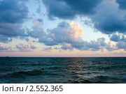 Морской пейзаж, Вечерний закат, Греция, остров Крит (2010 год). Стоковое фото, фотограф ElenArt / Фотобанк Лори