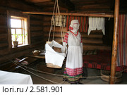 Интерьер белорусской хаты. Беларусь. (2011 год). Редакционное фото, фотограф Марина Шатерова / Фотобанк Лори