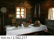 Интерьер белорусской хаты. Беларусь. (2011 год). Стоковое фото, фотограф Марина Шатерова / Фотобанк Лори
