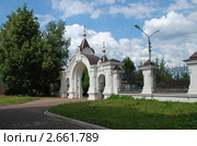 Церковь Георгия Победоносца в Егорьевске (старообрядческая). Церковные ворота (2011 год). Стоковое фото, фотограф lana1501 / Фотобанк Лори