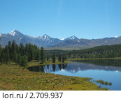 Озеро в горном Алтае. Стоковое фото, фотограф Вячеслав Свиридов / Фотобанк Лори