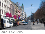 Норвегия. Осло. Улица Karl Johans gate (2010 год). Редакционное фото, фотограф Румянцева Наталия / Фотобанк Лори