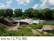 Плотина на реке Осётр в Зарайске (2011 год). Стоковое фото, фотограф lana1501 / Фотобанк Лори