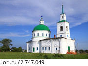 Церковь Казанской Иконы Божьей Матери (1838г). Село Боровое, Ишимский район, Тюменская область (2011 год). Стоковое фото, фотограф Григорий Писоцкий / Фотобанк Лори