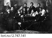 Старая открытка - Чехов читает «Чайку» Стоковое фото, фотограф Андрей Сучков / Фотобанк Лори