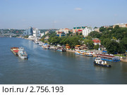 Река Дон и набережная в Ростове-на-Дону (2011 год). Стоковое фото, фотограф Борис Панасюк / Фотобанк Лори