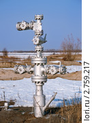 Вентили на газовой трубе. Стоковое фото, фотограф bashta / Фотобанк Лори