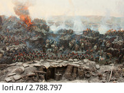 Фрагменты полотна панорамы "Оборона Севастополя" (2011 год). Редакционное фото, фотограф Михаил Рыбачек / Фотобанк Лори