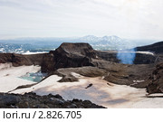 Кратеры вулкана Горелый (Камчатка) Стоковое фото, фотограф Борис Иванов / Фотобанк Лори