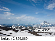 Вид с вершины вулкана Горелый (Камчатка) Стоковое фото, фотограф Борис Иванов / Фотобанк Лори