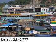 Лодки в заливе на острове Ламма. Гонконг (Lamma, Hongkong, China) (2010 год). Стоковое фото, фотограф Vladislav Osipov / Фотобанк Лори