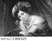 Мария Терезия Алефельд. Первая женщина-композитор в Дании. Стоковая иллюстрация, иллюстратор Georgios Kollidas / Фотобанк Лори