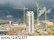 Строительство. Балаклавский проспект. Москва (2011 год). Редакционное фото, фотограф E. O. / Фотобанк Лори