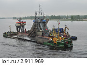 Углубление дна земснарядом (2011 год). Редакционное фото, фотограф Елена Романюк / Фотобанк Лори