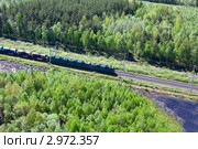 Железная дорога - поезд. Стоковое фото, фотограф Кекяляйнен Андрей / Фотобанк Лори