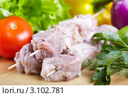Маринованное мясо для приготовления шашлыка. Стоковое фото, фотограф Галина Михалишина / Фотобанк Лори