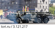 Парад Победы 9 мая в Москве. Новый Арбат. Тактические ракеты (2010 год). Редакционное фото, фотограф Ярослав Каминский / Фотобанк Лори