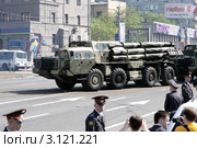 Парад Победы 9 мая в Москве. Новый Арбат. Тактические ракеты (2010 год). Редакционное фото, фотограф Ярослав Каминский / Фотобанк Лори