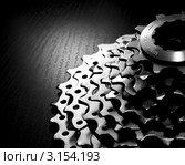 Девятиступенчатый блок звездочек от велосипеда. Стоковое фото, фотограф Дмитрий Наумов / Фотобанк Лори