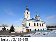 Церковь Иверской иконы Божией Матери на территории Свято-Иверского женского монастыря, основанного в 1903 году. Московский Патриархат Ростовская Епархия. Ростов-на-Дону (2012 год). Стоковое фото, фотограф Олег Пчелов / Фотобанк Лори