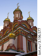 Церковь Николы на Берсеневке. Фрагмент (2012 год). Стоковое фото, фотограф Аркадий Захаров / Фотобанк Лори