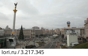 Вид сверху на Майдан в Киеве. Редакционное видео, видеограф Кирилл Трифонов / Фотобанк Лори