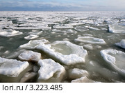 Замерзшее Черное море, Одесса. Стоковое фото, фотограф Некрасов Андрей / Фотобанк Лори