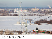 Нижегородская подвесная канатная дорога между Нижним Новгородом и Бором (2012 год). Стоковое фото, фотограф Igor Lijashkov / Фотобанк Лори