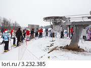 Подмосковный горнолыжный курорт «Сорочаны», Дмитровский район (2012 год). Редакционное фото, фотограф Кекяляйнен Андрей / Фотобанк Лори