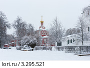 Снежной зимой в Новодевичьем монастыре (2012 год). Стоковое фото, фотограф Павел Широков / Фотобанк Лори