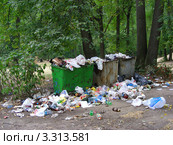 Свалка мусора. Парк "Лосиный остров". Гольяново. Москва (2010 год). Редакционное фото, фотограф lana1501 / Фотобанк Лори