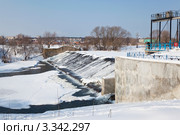 Плотина на р.Нара в г. Серпухове (2012 год). Стоковое фото, фотограф Наталья Волкова / Фотобанк Лори