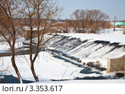 Плотина на р.Нара в г. Серпухове (2012 год). Стоковое фото, фотограф Наталья Волкова / Фотобанк Лори