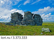 Гора Три Брата на плато Кваркуш. Пермский край. Россия. Стоковое фото, фотограф Алексей Яговкин / Фотобанк Лори