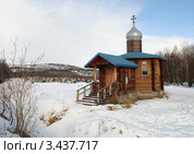 Екатерининская кладбищенская часовня. д. Белокаменка. Мурманская область (2012 год). Стоковое фото, фотограф Вячеслав Палес / Фотобанк Лори