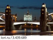 Санкт-Петербург. Большеохтинский мост (2012 год). Стоковое фото, фотограф Литвяк Игорь / Фотобанк Лори