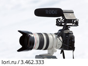 Фотокамера Canon EOS 5D Mark II, линза Canon EF 28–300 f/3.5-5.6L IS USM, микрофон Rode (2012 год). Редакционное фото, фотограф А. А. Пирагис / Фотобанк Лори